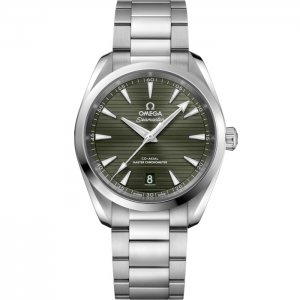 Omega Seamaster Aqua Terra 150M Master Chronometer 38 Bracelet en acier inoxydable vert 220.10.38.20.10.003