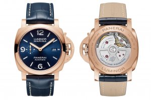 Réplique Panerai Luminor Marina Automatic Goldtech Cadran Bleu 44mm PAM01112