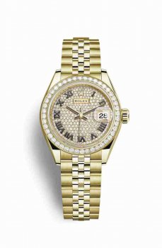 Réplique montre Rolex Datejust 28 jaune 18 ct 279138RBR Cadran de m279138rbr-0030