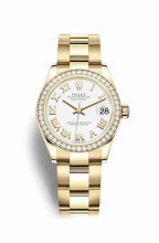 Réplique montre Rolex Datejust 31 jaune 18 ct 278288RBR m278288rbr-0008