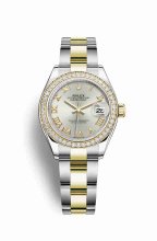 Réplique montre Rolex Datejust 28 Jaune Roles jaune 18 ct 279383RBR m279383rbr-0006