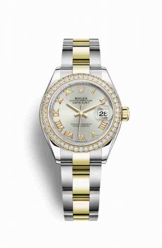 Réplique montre Rolex Datejust 28 Jaune Roles jaune 18 ct 279383RBR m279383rbr-0006