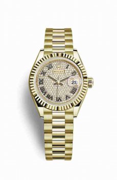 Réplique montre Rolex Datejust 28 jaune 18 ct 279178 Cadran de m279178-0031