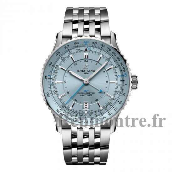 Breitling Navitimer Automatique GMT 41mm Montre Copie Homme Acier Inoxydable Bleu Clair A32310171C1A1 - Cliquez sur l'image pour la fermer