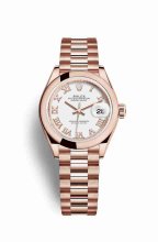 Réplique montre Rolex Datejust 28 Everose 279165 m279165-0021