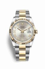Réplique montre Rolex Datejust 36 Jaune Roles jaune 18 ct 126233 m126233-0032