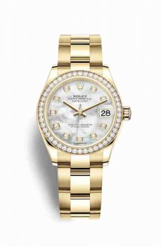 Réplique montre Rolex Datejust 31 jaune 18 ct 278288RBR m278288rbr-0013