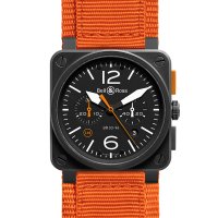 Réplique Bell & Ross Aviation BR 03-94 Carbon Orange Montre