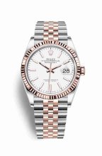 Réplique montre Rolex Datejust 36 Everose Roles 18 ct Everose 126231 m126231-0017