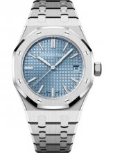 Replique Montre Audemars Piguet Royal Oak Automatique Acier inoxydable 37mm Light Bleue Cadran 15550ST.OO.1356ST.04