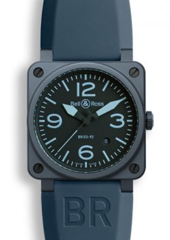 Réplique Bell & Ross BR 03-92 Ceramique bleue Montre