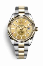 Repique de montre Rolex Sky-Dweller Jaune Roles jaune 18 ct 326933 m326933-0001