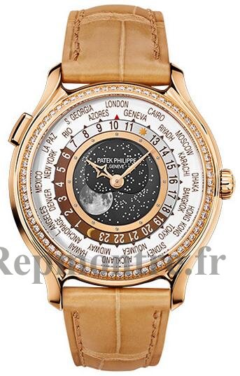 Réplique Patek Philippe 175e anniversaire World Time Moon 7175R-001 - Cliquez sur l'image pour la fermer