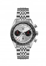TAG Heuer Carrera Chronographe avec boitier en verre et bracelet Panda en acier inoxydable CBS2216.BA0048
