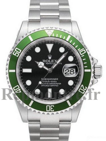Réplique Rolex Submariner Date vert Bezel Noir Dial 16610LV-93250 - Cliquez sur l'image pour la fermer