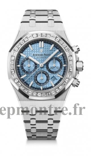 Replique Audemars Piguet Royal Oak Chronograph 38 White Gold Diamond Light Blue 26318BC.ZZ.1256BC.01 - Cliquez sur l'image pour la fermer