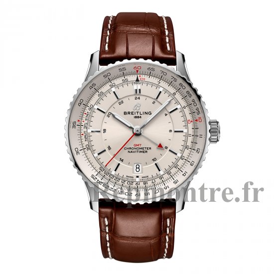Breitling Navitimer Automatique GMT 41mm Montre Copie Homme Argent A32310211G1P1 - Cliquez sur l'image pour la fermer