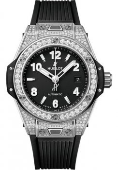Replique Hublot Big Bang One Click Steel Pave 33mm Black Dial 485.SX.1170.RX.1604