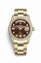Réplique montre Rolex Day-Date 36 jaune 18 ct en semble de cosses 118388 m118388-0135