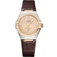 Omega Constellation Manhattan 29mm 131.28.29.20.58.001 Co-Axial Master Chronometer Acier inoxydable Moonshine Or Diamant
