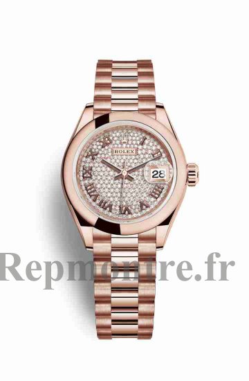 Réplique montre Rolex Datejust 28 Everose 279165 cadran de m279165-0023 - Cliquez sur l'image pour la fermer