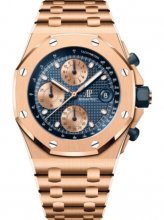 Copie de Audemars Piguet Royal Oak Offshore "The Beast" Chronographe Or Rose 42mm Cadran Bleue 26238OR.OO.2000OR.01