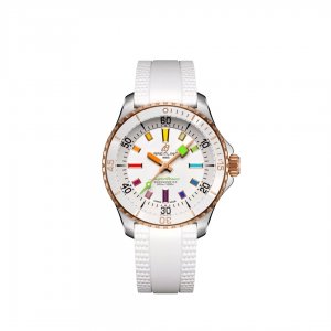 Breitling SuperOcean Automatique 36 Acier Inoxydable Or Rouge Blanc Arc-en-ciel U17377211A1S1  Breitling SuperOcean Automatique 36 Acier Inoxydable Or Rouge Blanc Arc-en-ciel U17377211A1S1