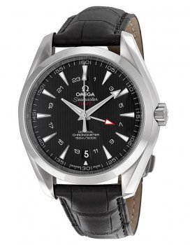Réplique Omega Seamaster Aqua Terra Noir Cadran GMT 231.13.43.22.01.001