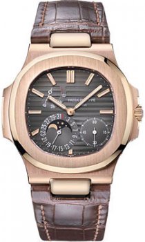 Réplique Patek Philippe Nautilus Or rose Power Reserve Moonphase 5712R-001