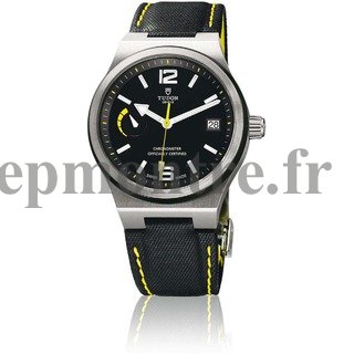 Réplique Tudor North Flag 91210N Montre jaune accentuee Bracelet en cuir noir - Cliquez sur l'image pour la fermer