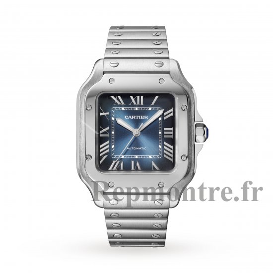 Cartier Santos de Cartier Copie montre Acier moyen Automatique Bracelet en cuir interchangeable WSSA0063 - Cliquez sur l'image pour la fermer