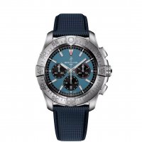 Breitling Super Avenger B01 Chronographe EB0148101C1X1 46mm Bracelet Titane Bleu