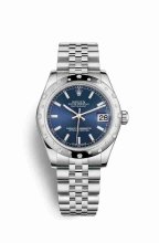 Réplique montre Rolex Datejust 31 Blanc Roles blanc 178344 Cadran m178344-0046