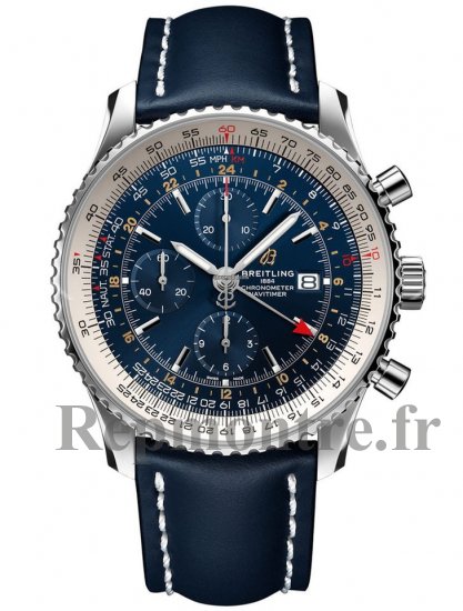 Replique Breitling Navitimer 1 Chronograph GMT 46 automatique Chronometer Cadran bleu Men's A24322121C2X2 - Cliquez sur l'image pour la fermer