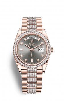 Copie de Rolex Day-Date 36 18 ct EveOr Rose M128345RBR-0053