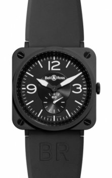 Réplique Bell & Ross BR S Quartz 39mm Midsize Montre BRS Noir Matte Ceramic