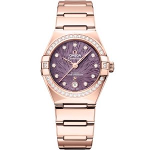 Omega Constellation Manhattan 29 Co-Axial Master Chronometer Moonshine Or Diamant Violet Supernova 131.55.29.20.60.001