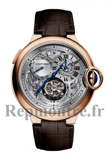 Cartier Ballon Bleu Flying Tourbillon Second Time Zone 18 kt or rose W6920045 - Cliquez sur l'image pour la fermer