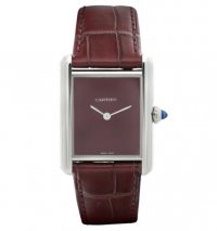 Copie de Cartier Tank Must Quartz Rouge Dial Dames WSTA0054