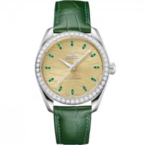 Omega Seamaster Aqua Terra 150M Master Chronometer 34 Canopus Or Diamant Champagne 220.58.38.20.99.008