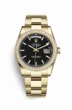 Réplique montre Rolex Day-Date 36 jaune 18 ct 118348 m118348-0208