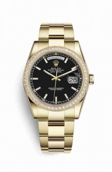 Réplique montre Rolex Day-Date 36 jaune 18 ct 118348 m118348-0208