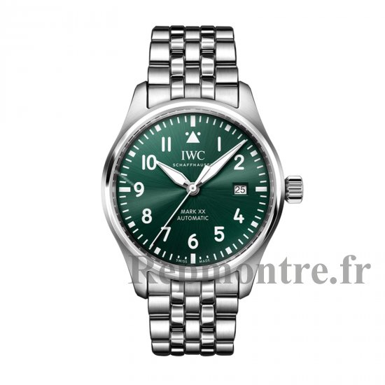 IWC Pilot's Mark XX 40 mm Copie montre homme Vert IW328206 - Cliquez sur l'image pour la fermer