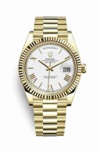 Réplique de montre Rolex Day-Date 40 jaune 18 ct 228238 m228238-0042
