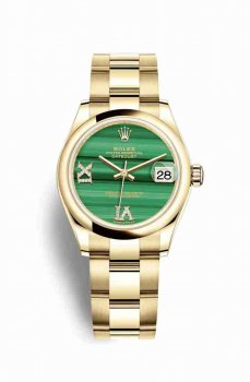 Réplique montre Rolex Datejust 31 jaune 278248 Malachite fixes Cadran m278248-0003