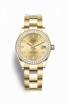 Réplique montre Rolex Datejust 31 jaune 278288RBR m278288rbr-0012