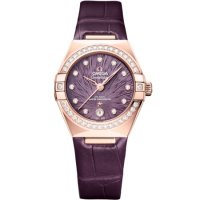 Omega Constellation 131.58.29.20.60.002 Manhattan 29 Co-Axial Master Chronometer Moonshine Or Diamant Violet Supernova
