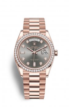 Replique Montre Rolex Day-Date 36 18 ct EveOr Rose M128345RBR-0052