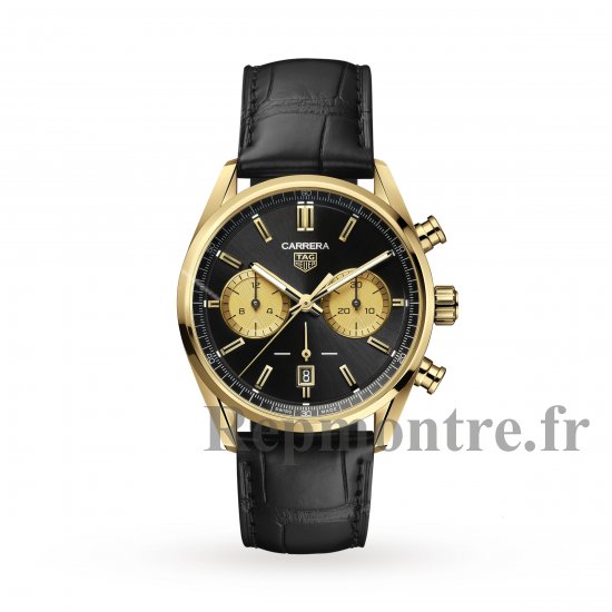 TAG Heuer Or Carrera Chronographe 42 mm CBN2044.FC8313 - Cliquez sur l'image pour la fermer