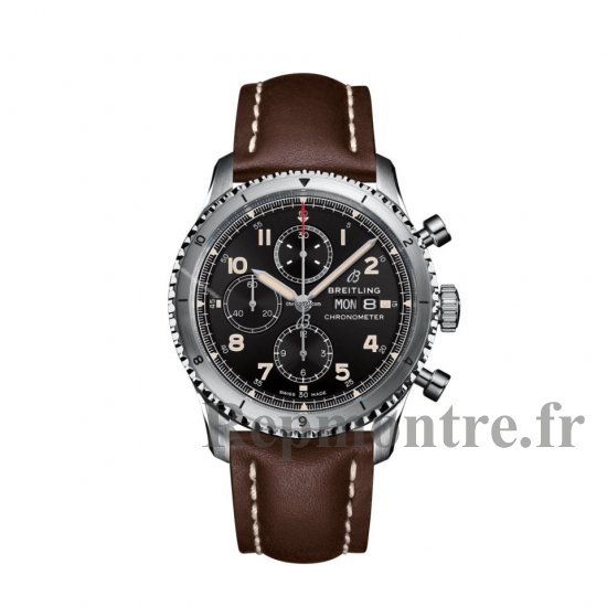 Replique Breitling Aviator 8 Chronograph automatique Chronometer Black Dial Men's montre A13316101B1X4 - Cliquez sur l'image pour la fermer